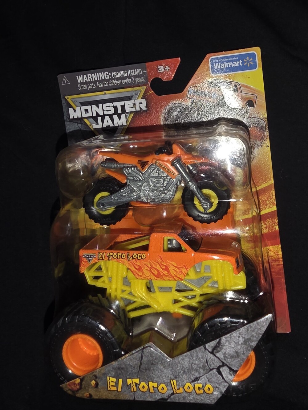 🧡🐂💛🏍Monster Jam El Toro Loco Orange & Yellow Monster Truck Toy